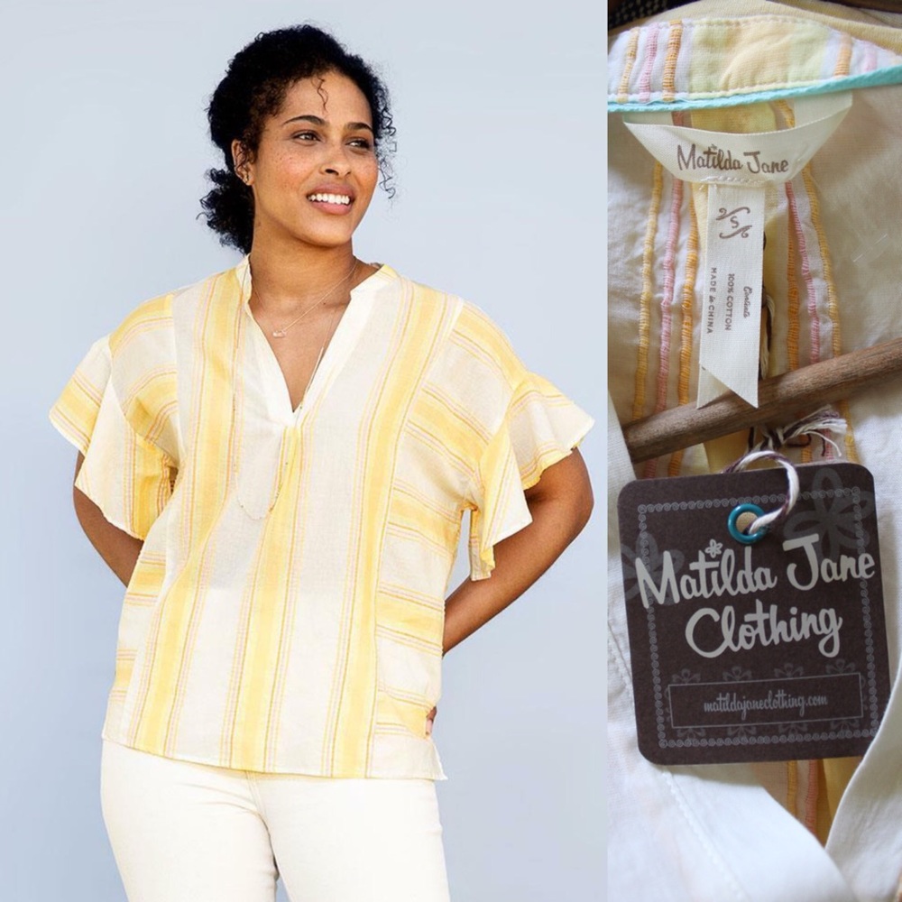 Matilda Jane NWT Womens Matilda Jane Dream chasers Summer Picnic Top S Small
